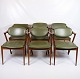 Set of 6 Dining Chairs - Model 42 - Teak - Green Leather - Kai Kristiansen - 
Schou Andersen - 1960s
Great condition
