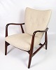 Armchair - Upholstered in White Wool Fabric - Dark Wood - Ib Madsen & Anton 
Schubell - Vik
Great condition
