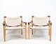 Set Of 2 Safari Chairs - Model Sirocco - Oak & Canvas - Arne Norell - Norell 
Möbel AB - 1970s
Great condition
