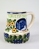 Mug - Earthenware - Model 609/548 - The Danish Tourist Association Nyborg - 
Aluminia
Great condition
