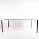 HAY T12 Dining Table – Black Linoleum – Black Aluminium Frame
