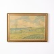 Painting on panel with landscape motif in gilt frame