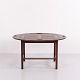Butler Coffee Table in Polished Mahogany with Brass Fittings from the 1940s