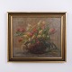 Oil Painting with Tulips in a Woven Basket, circa 1930–1950