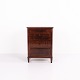 Antique Mahogany Chest of Drawers with 4 Drawers and Tapered Legs from the 1860s