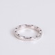 Ole Lynggaard Ring in 14-Carat White Gold with Hearts and Engraved “Forever Love”