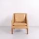 Børge Mogensen Model 2207 Lounge Chair in Cognac Leather Fredericia Stolefabrik 1963