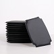 Set of 12 Black Leather Seat Cushions for the Wishbone Chair CH24