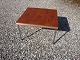 A couple of lamp tables in teak with steelcloth designed by FInn Juhl in very 
good condition