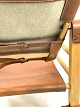 Aage Bruun & Søn: Safaristol af bøgetræ med læder i ryg og sæde fra 1960’erne. 5000m2 udstillingFlot stand